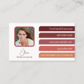 5モダン色はっきりしたタブ 名刺 (正面)