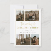 5モダン – 写真QRコード結婚式招待状 招待状 (正面)