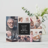 5モダン – 愛する思い出の葬儀/メモリアルの写真 プログラム (スタンド正面)