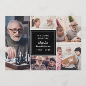 5モダン – 愛する思い出の葬儀/メモリアルの写真 プログラム (正面)