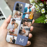 5モノグラムのフォトコラージュ青 iPhone 11 PRO MAXケース<br><div class="desc">カスタマイズiPhoneケースのイニシャル、写真数々のコラージュ、青い背景。この写真テンプレートは、右上から時計回りに動作する写真を追加する準備ができている。フォトコラージュは、ランドスケープとポートレートのフォーマットを使用し与えて、スロットに写真を配置すお気に入りのる様々なオプシ最高のョンを提供する。私たちの店を参照して代替のスタイルや色を探しなさい。</div>