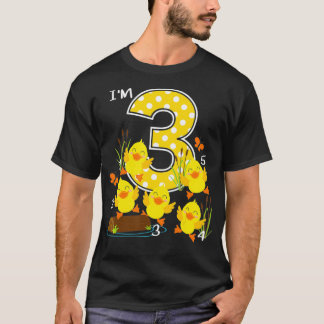 5リトルダックキッズ子供部屋ソング3歳の誕生日3 Tシャツ