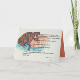 #5レスキューの水の色とメアリー・オリバーの詩 カード