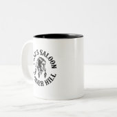 5ロゴ入りコーヒーカップ ツートーンマグカップ (正面左)