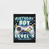 5ロック解除されたビデオゲーム5th誕生日ゲーマーボーイズ カード (正面)