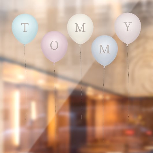 5ヴィンテージセピアピンクス&グレーカスタムズ風船 ウィンドウサイン (シート2)