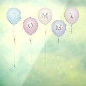 5ヴィンテージセピアピンクス&グレーカスタムズ風船 ウィンドウサイン (シート3)