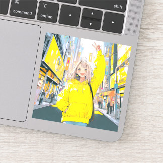 5万人達成に笑顔が溢れるJKシール seal｜寿司娘 GenerativeAI シール