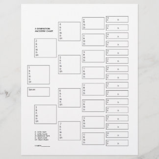 5世代系図学系血統紙シート