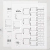 5世代系図学系血統紙シート (正面/裏面)