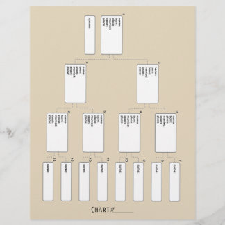 5世代系図学系血統紙シート