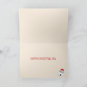 "5人からの4つ"のおもしろいなクリスマス シーズンカード (内部)