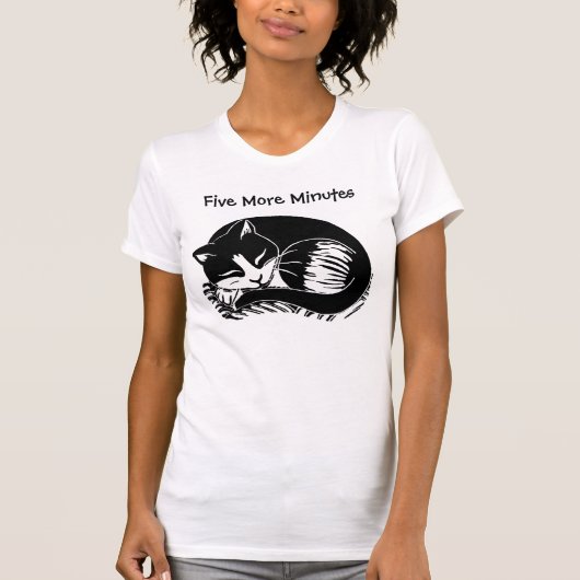 5人のより多くの分のタキシード猫の女性のTシャツ Tシャツ (正面)