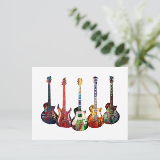 5人のカラフル ポストカード (スタンド正面)