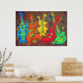 5人のギター ポスター (キッチン)