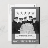 5人のサリヴァン兄弟恋しく思「s_War」のイメージ ポストカード (正面/裏面)