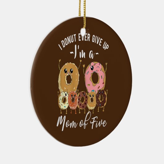5人のミームの母かわいい5人の母の日おもしろい セラミックオーナメント (右)