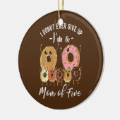5人のミームの母かわいい5人の母の日おもしろい セラミックオーナメント (左)