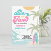 5人のレトロサーフ5thバースデーパーティーにダイブイン 招待状 (スタンド正面)