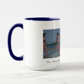 5人の噴水の友人のマグ マグカップ (左)