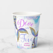 5人の女の子に飛び込む5誕生日 紙コップ (裏面)