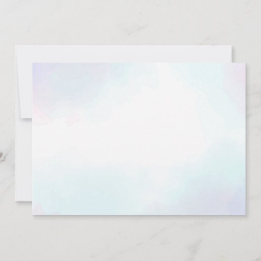 5人の女の子5th誕生日パーティーの写真に飛び込む 招待状 (裏面)