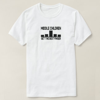 5人の子供中指のジョーク Tシャツ