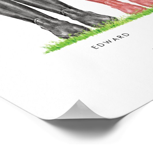 5人の家族が思い出を上手に作るプリント ポスター (角)