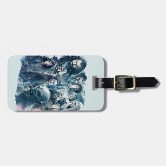 5人の軍隊のキャラクターのグラフィック ラゲッジタグ (正面横)