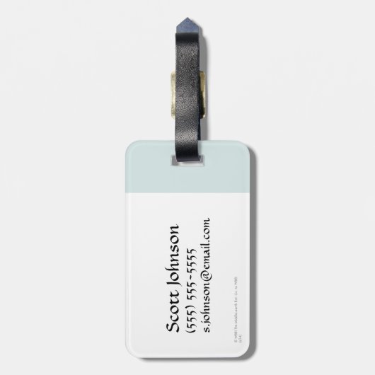 5人の軍隊のキャラクターのグラフィック ラゲッジタグ (裏面縦)