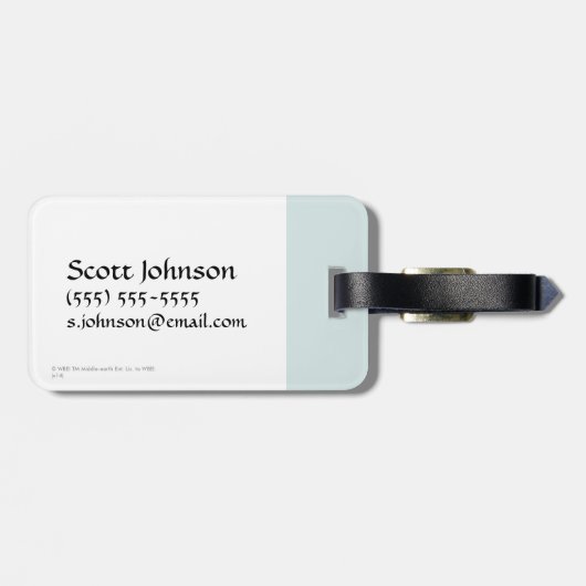 5人の軍隊のキャラクターのグラフィック ラゲッジタグ (裏面横)