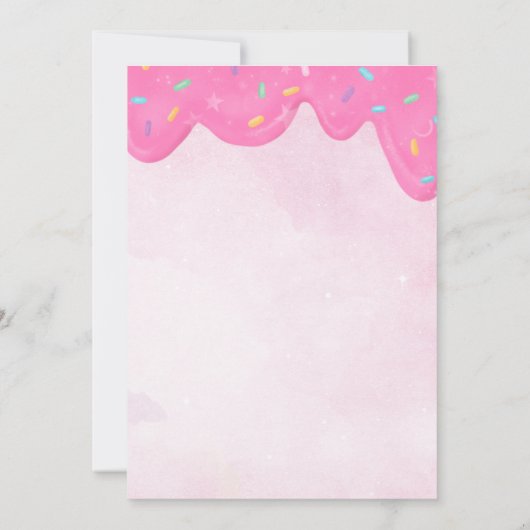 5人は非常に甘い招待 招待状 (裏面)