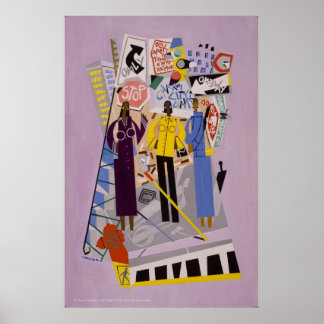 5人を追いかける女の子 ポスター