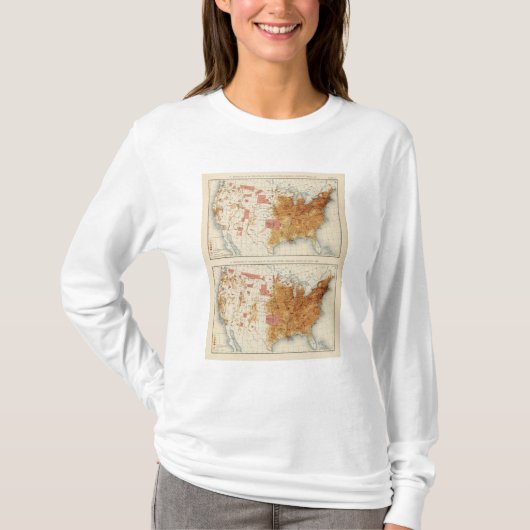 5人口1870年1880年 Tシャツ (正面)