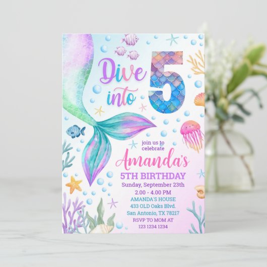 5人目の人魚の招待状 5人の人魚に会いに行こう 招待状 (スタンド正面)