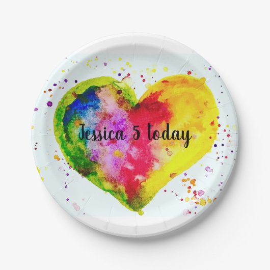 5今日の誕生日パーティープレート ペーパープレート (正面)