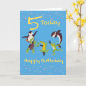 5今日 – ハッピーバースデー カード (黄色い花)