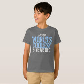 5位の誕生日贈クール与世界5歳 Tシャツ (正面フル)