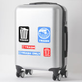 5個のごみ箱コレクション シール (スーツケース)