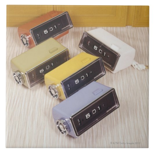 5個の時計 タイル (正面)