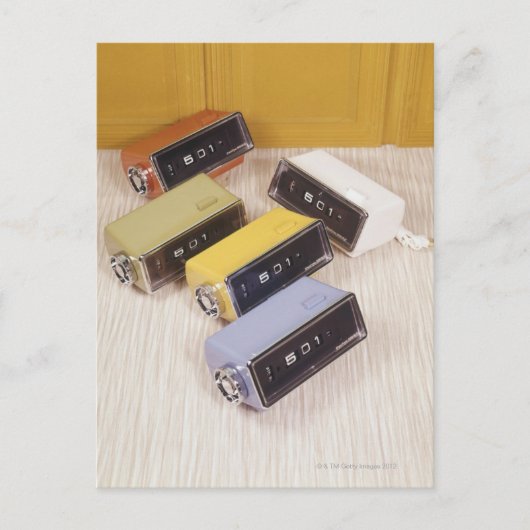 5個の時計 ポストカード (正面)