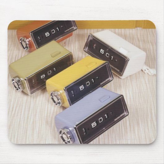 5個の時計 マウスパッド (正面)