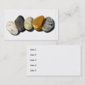 5個の石: 小石: 名刺 (正面/裏面)