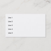 5個の石: 小石: 名刺 (裏面)