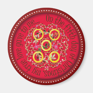 5個の金ゴールド マグネット