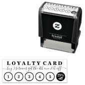 5個買うと割引になるキャンペーンのロイヤリティスタンプ セルフインキングスタンプ (インサイチュ)