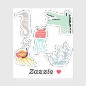 5倍の海ドードルシーンステッカー シール (シート)