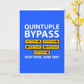 5倍バイパス手術迂回シンボルや象徴 おもしろい カード (黄色い花)