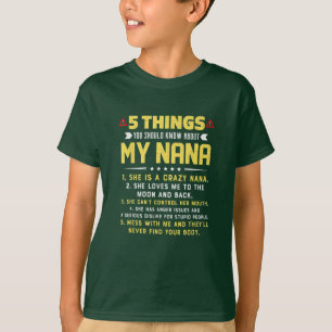 5僕のナナについて知っておくべきこと Tシャツ