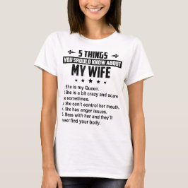 5僕の妻について知っておくべきこと Tシャツ
